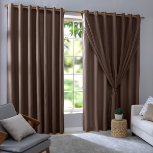 Cortina 2,00 L x 1,80 alt Bruna