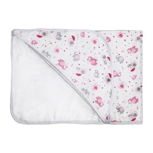 Toalha com capuz baby em malha com forro