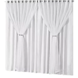 Cortina 2,00 x 1,80 Pérola Toque de Seda,