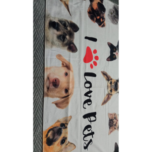 Toalha de Praia Lepper Infantil  75 x 1,40 Aveludada LoveE Pets