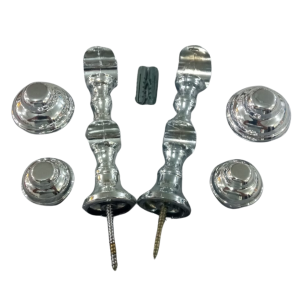 Jogo Suporte Eco  Europa Duplo Grosso Cromado 28 mm