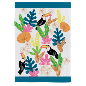 Pano de copa Fiori 100% algodão Teka