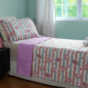 Colcha Patchwork solteiro happy day