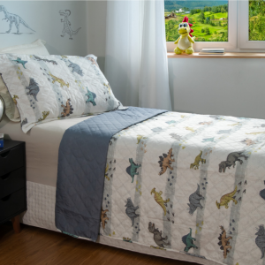 Colcha Patchwork solteiro happy day