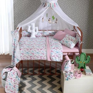 Edredom bebê estampado 100% algodão em malha