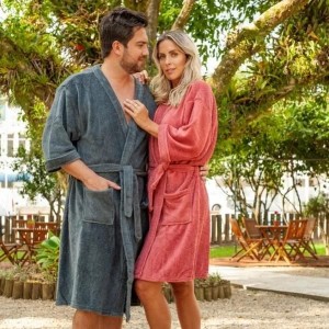 Roupão P kimono microfibra